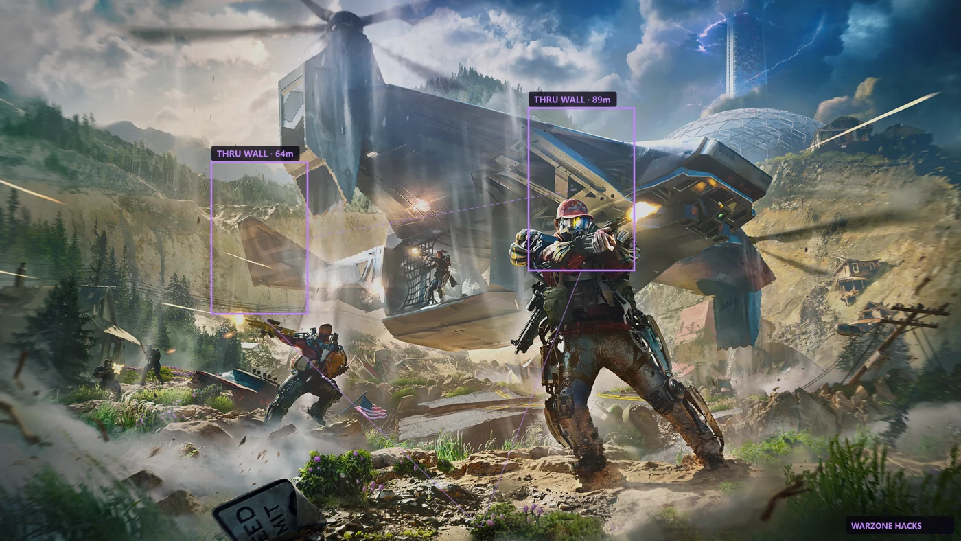 Wallhack outlines for hostile players and AI factions